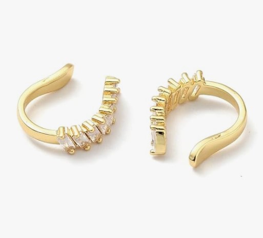 Crystal Non-Pierced Clip-On Ear Cuff
